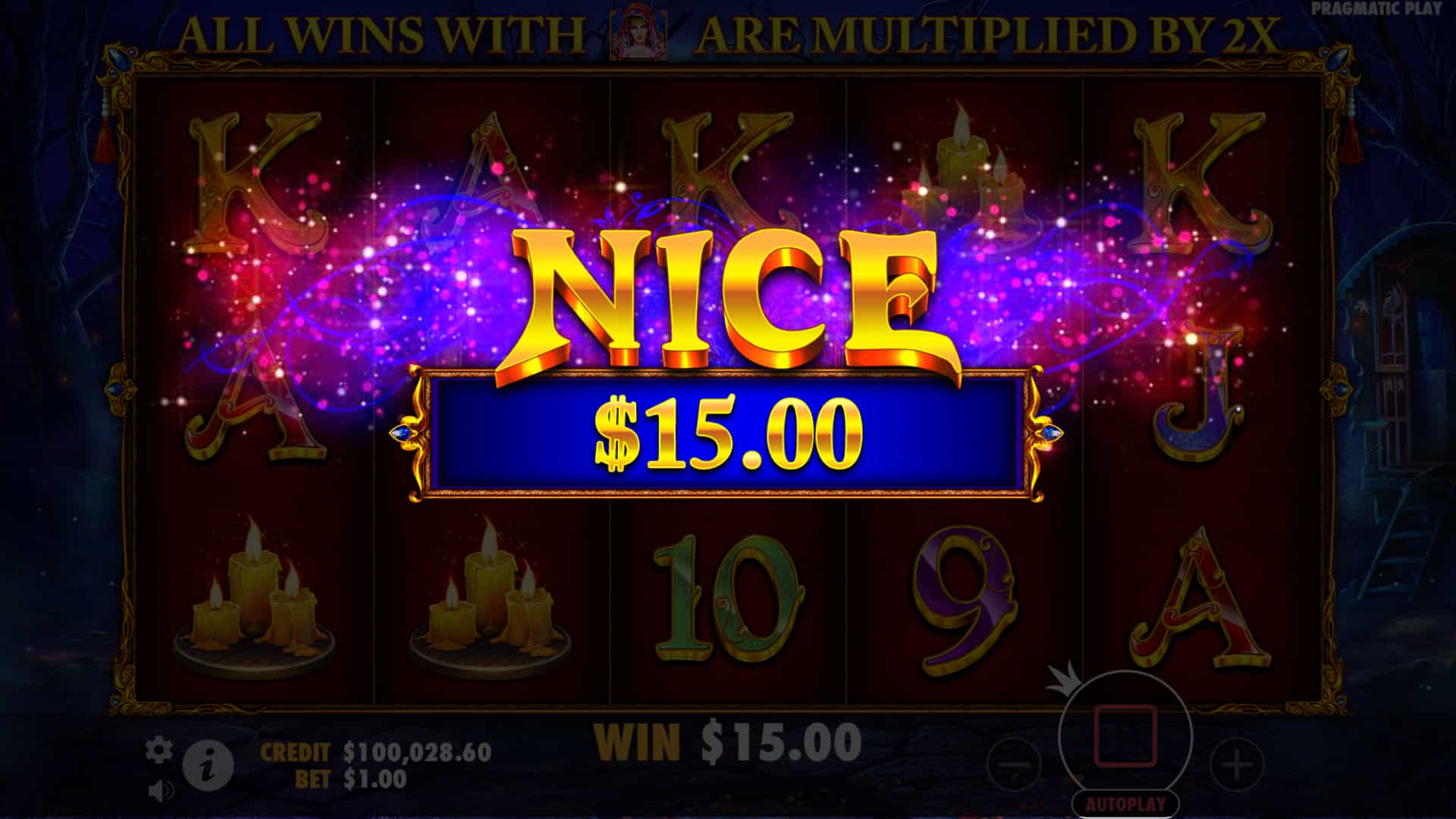 Nice Win Screen - Madame Destiny slot game