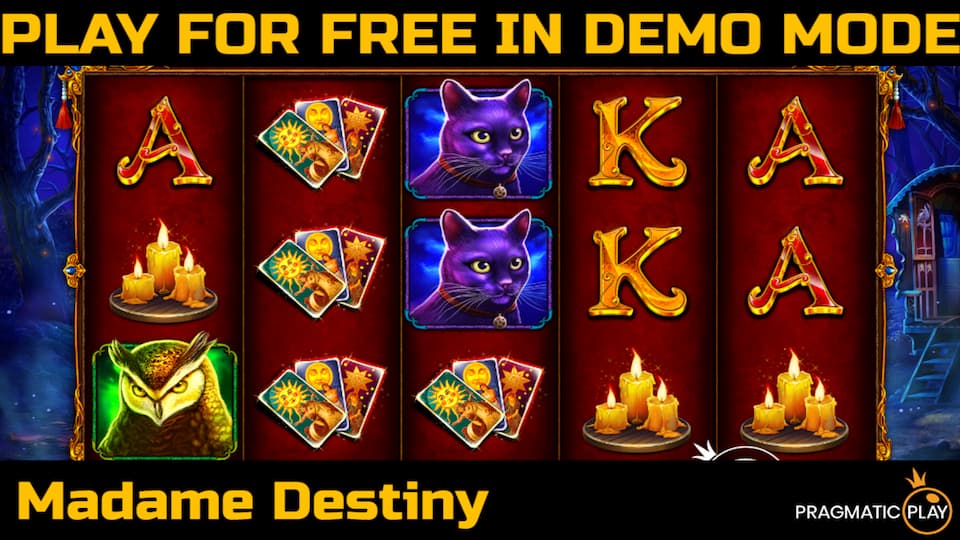 Madame Destiny slot game by Pragmatic Play. Play for free in demo mode.