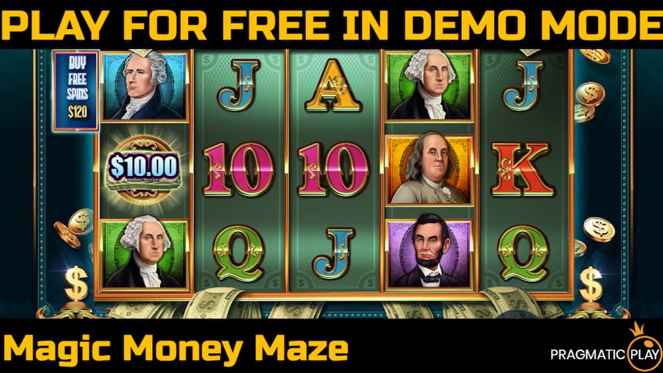 Magic Money Maze slot game by Pragmatic Play. Play for free in demo mode.