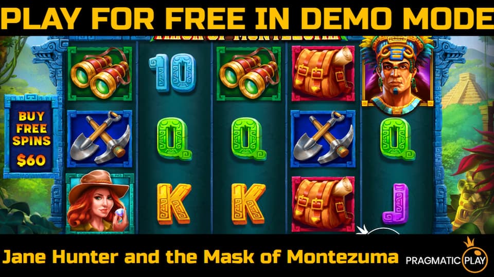 Jane Hunter and the Mask of Montezuma slot game by Pragmatic Play. Play for free in demo mode.