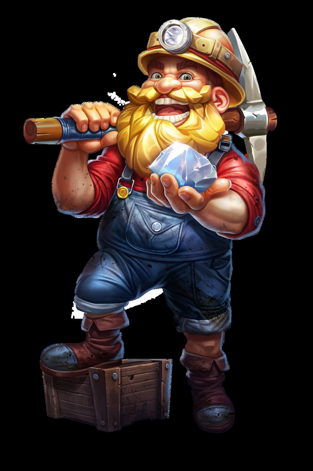 The main character of the Mining Rush slot game