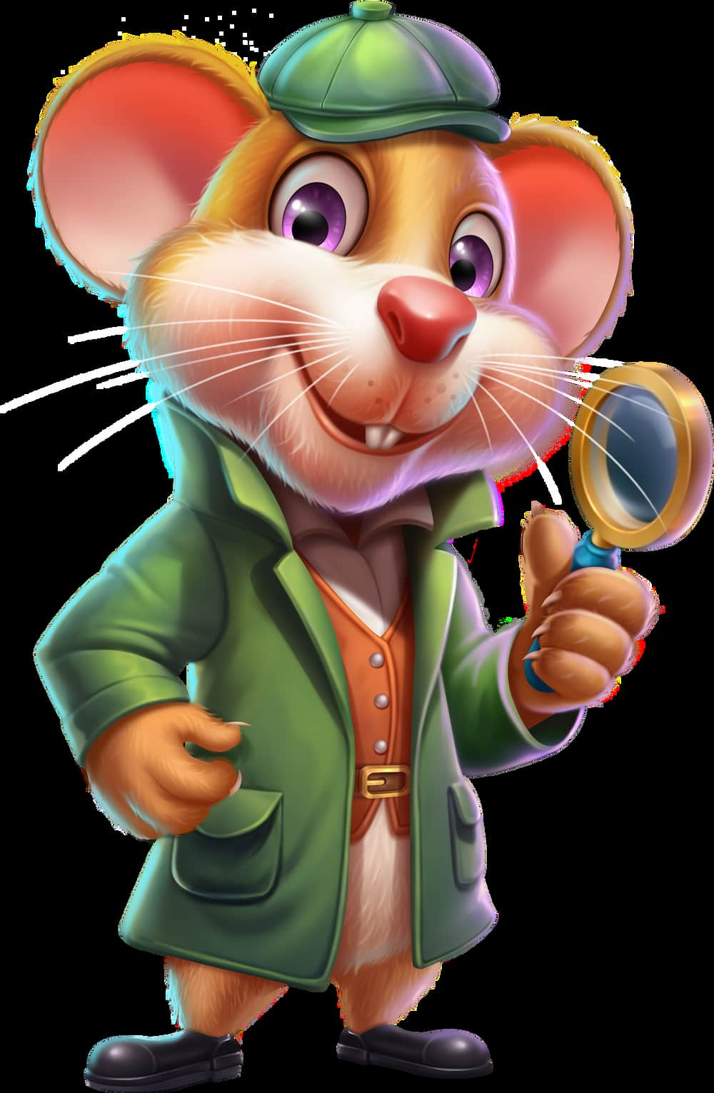 Detective Mouse, main character of the Mystery Mice slot game