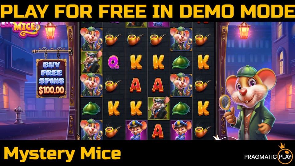 Mystery Mice slot game by Pragmatic Play. Play for free in demo mode.