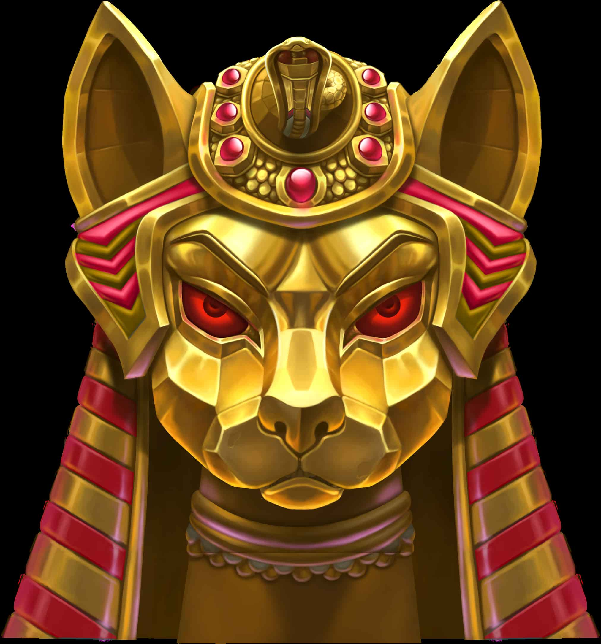 One of the Egyptian gods in the Fortune Nile slot game.