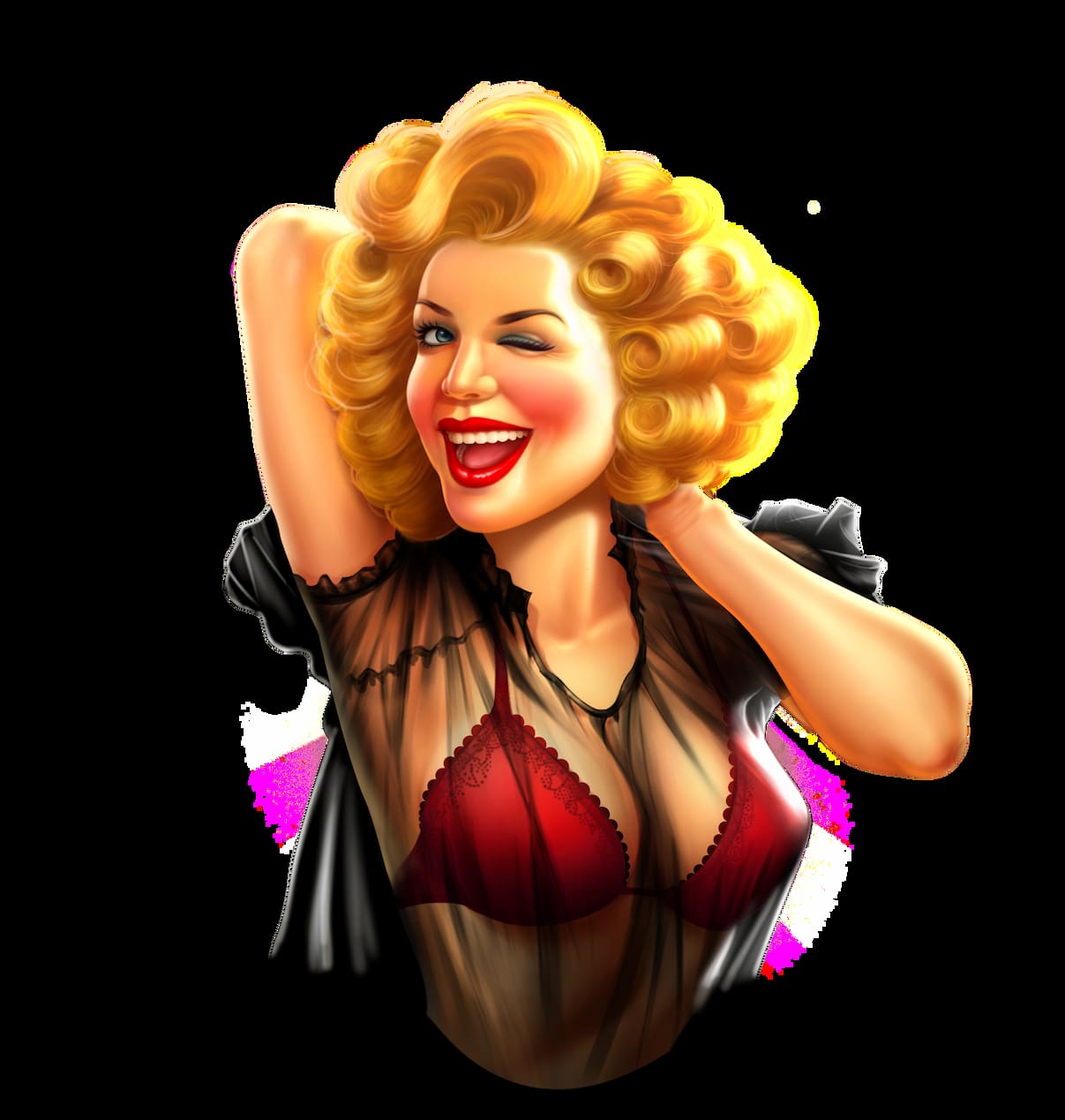 One of the Pinup Girls - Pinup Girls slot game