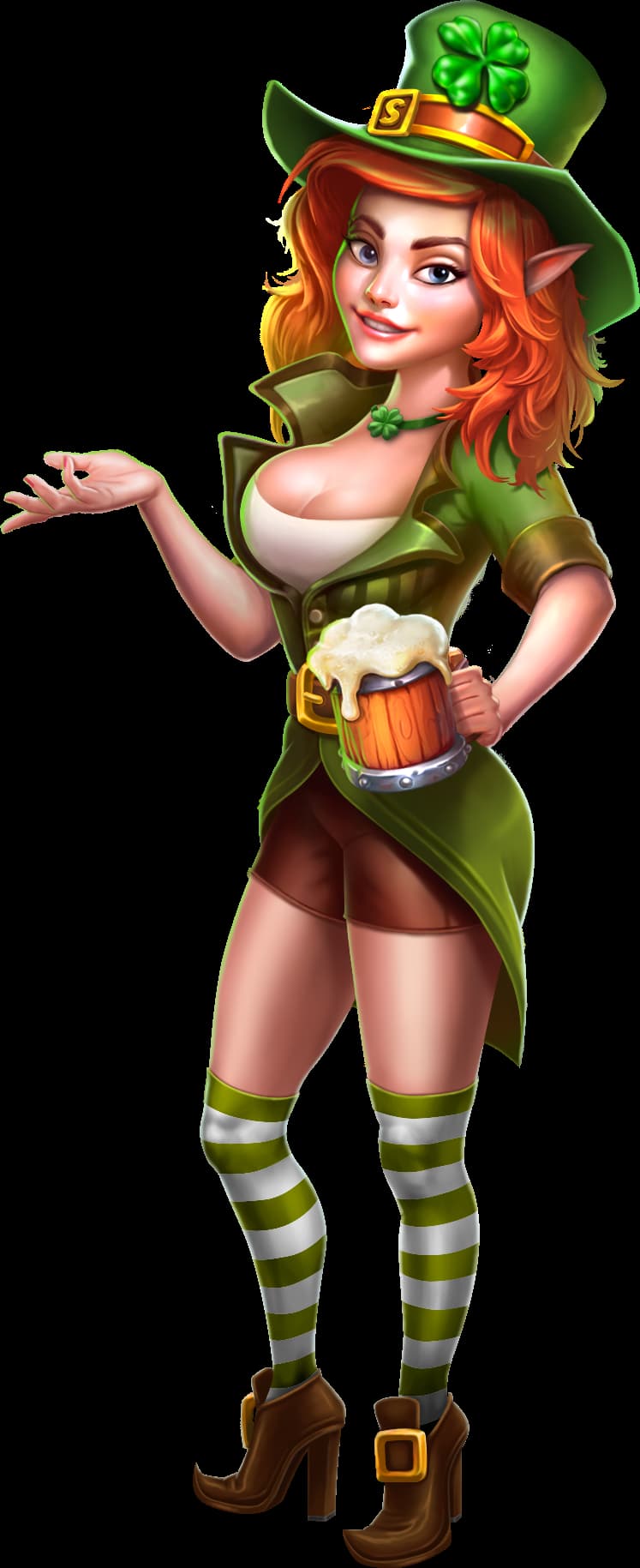 Leprechaun, main character of the Pot of Fortune slot game