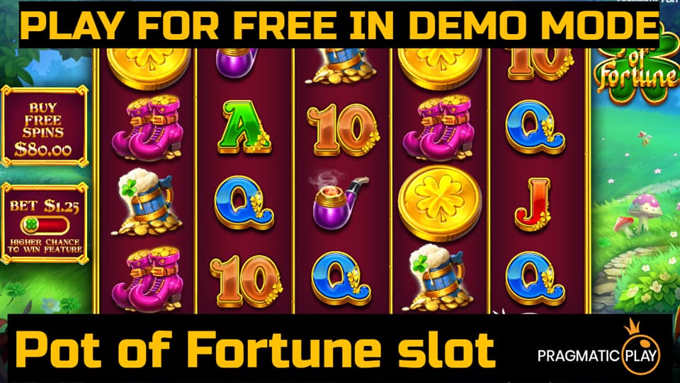 Pot of Fortune slot game by Pragmatic Play. Play for free in demo mode.