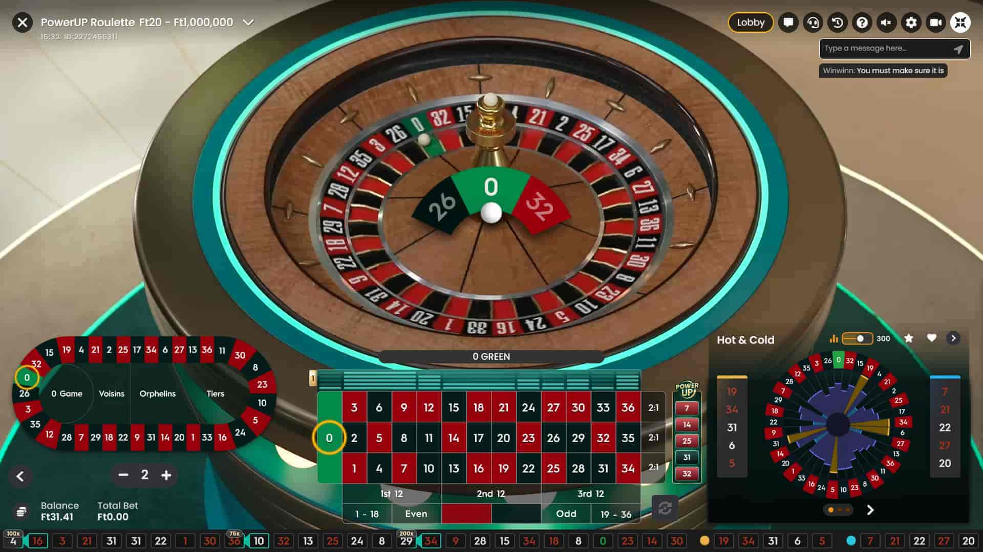 PowerUP Roulette Number Destination - PowerUP Roulette live game show