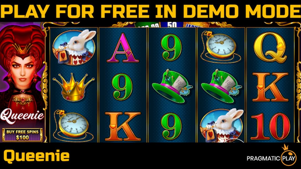 Queenie slot game by Pragmatic Play. Play for free in demo mode.