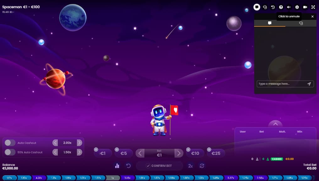 The spaceman has many flags - Spaceman crash game