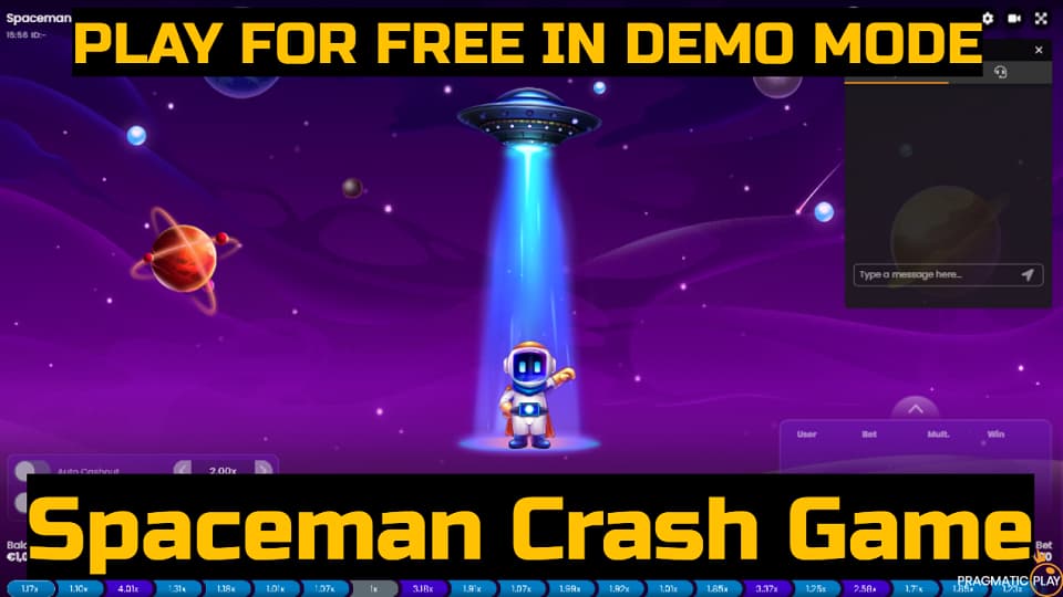 Spaceman crash game game by Pragmatic Play. Play for free in demo mode.