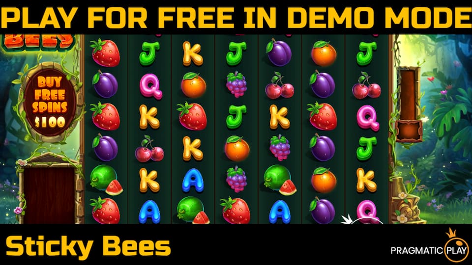 Sticky Bees slot game by Pragmatic Play. Play for free in demo mode.