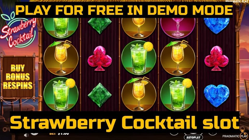 Strawberry Cocktail slot game by Pragmatic Play. Play for free in demo mode.