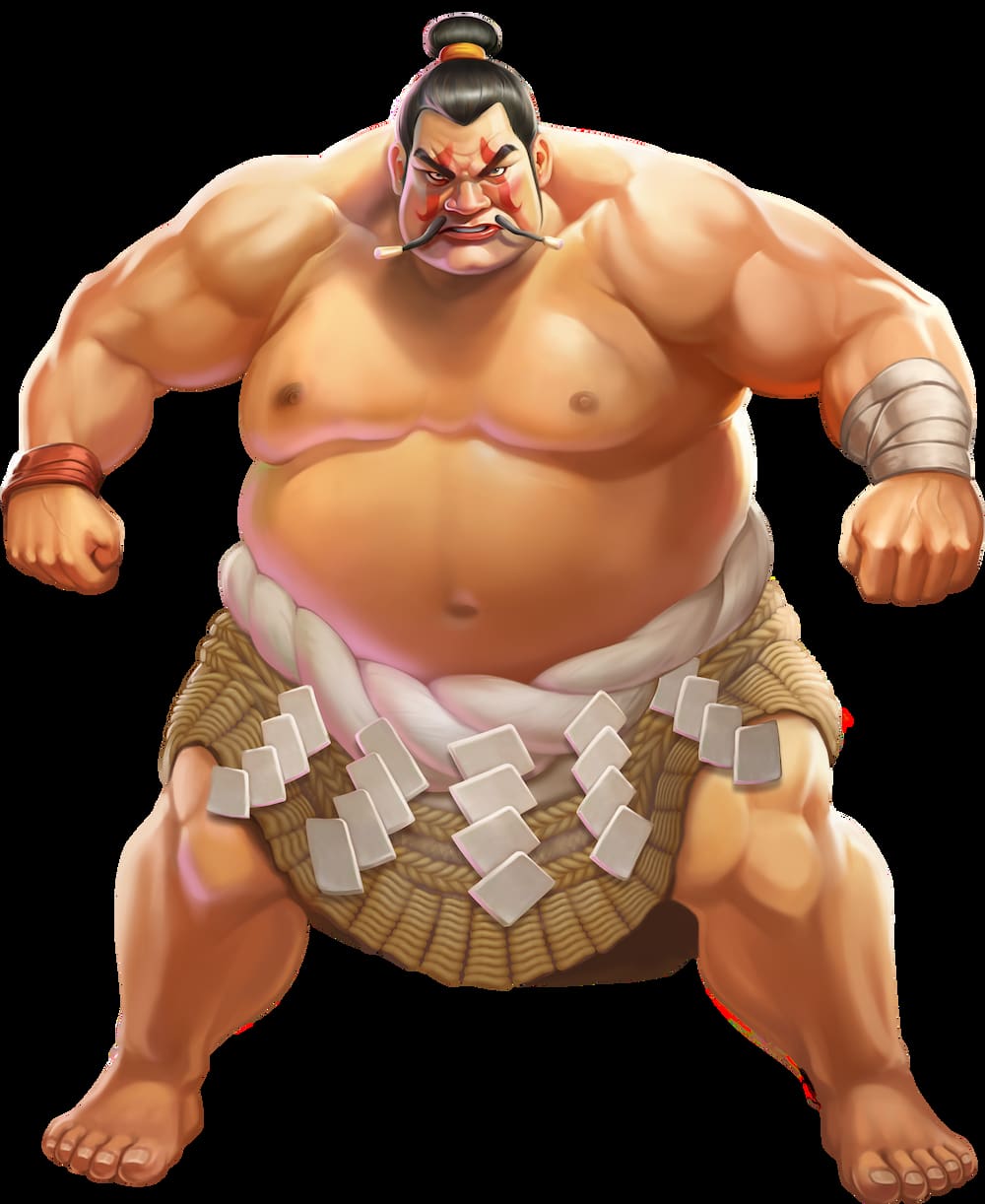 One of the Sumo Wrestlers from the Sumo Supreme Megaways slot game