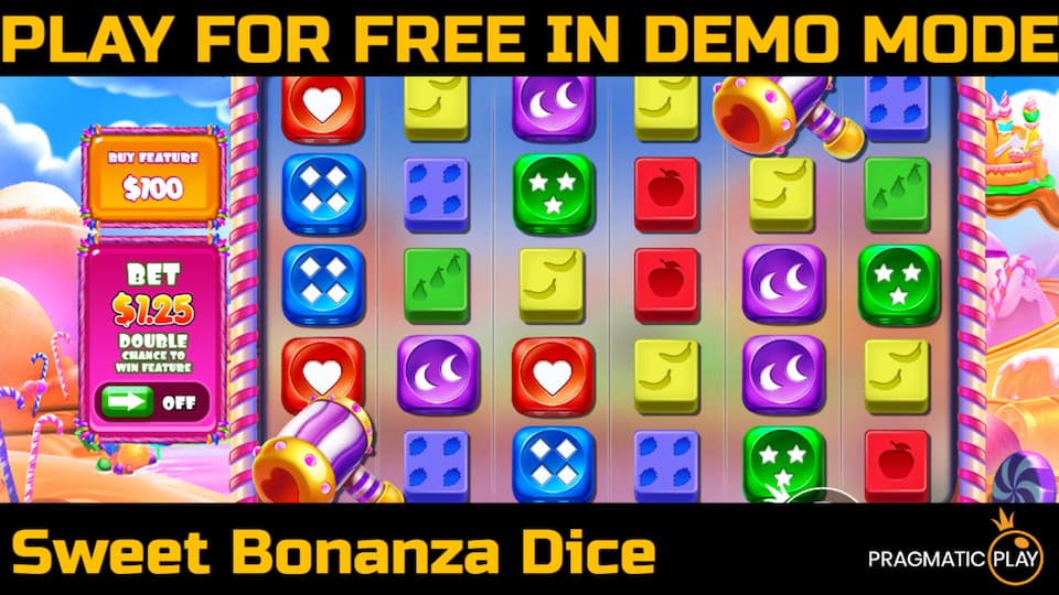 Sweet Bonanza Dice slot game by Pragmatic Play. Play for free in demo mode.