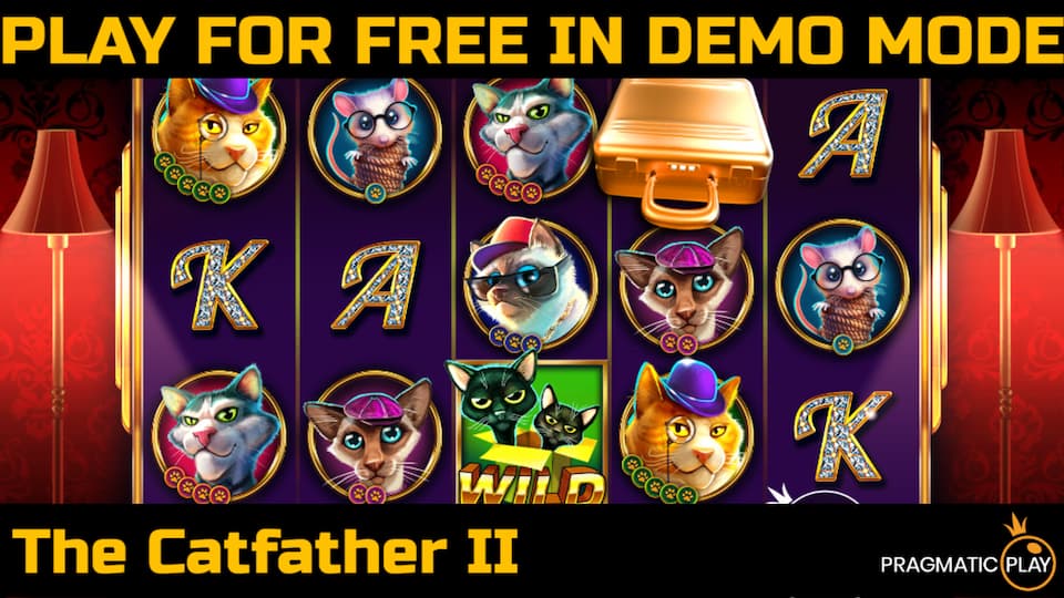 The Catfather II slot game by Pragmatic Play. Play for free in demo mode.