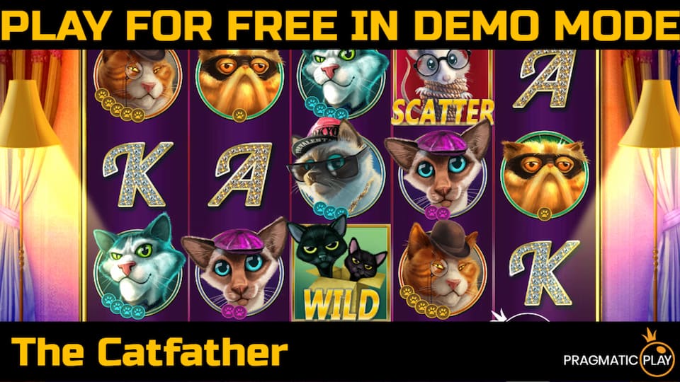 The Catfather slot game by Pragmatic Play. Play for free in demo mode.