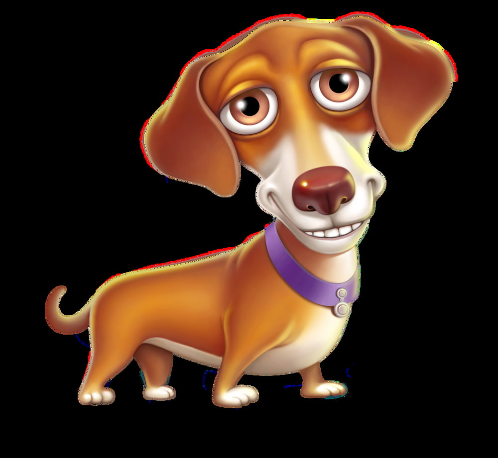 The Dachshund, one of the dogs of The Dog House slot game