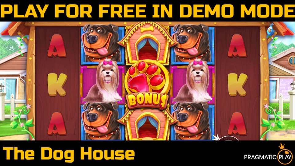 The Dog House slot game by Pragmatic Play. Play for free in demo mode.