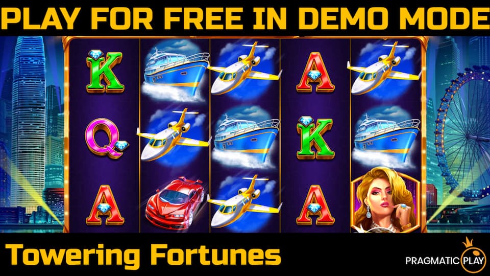 Towering Fortunes slot game by Pragmatic Play. Play for free in demo mode.