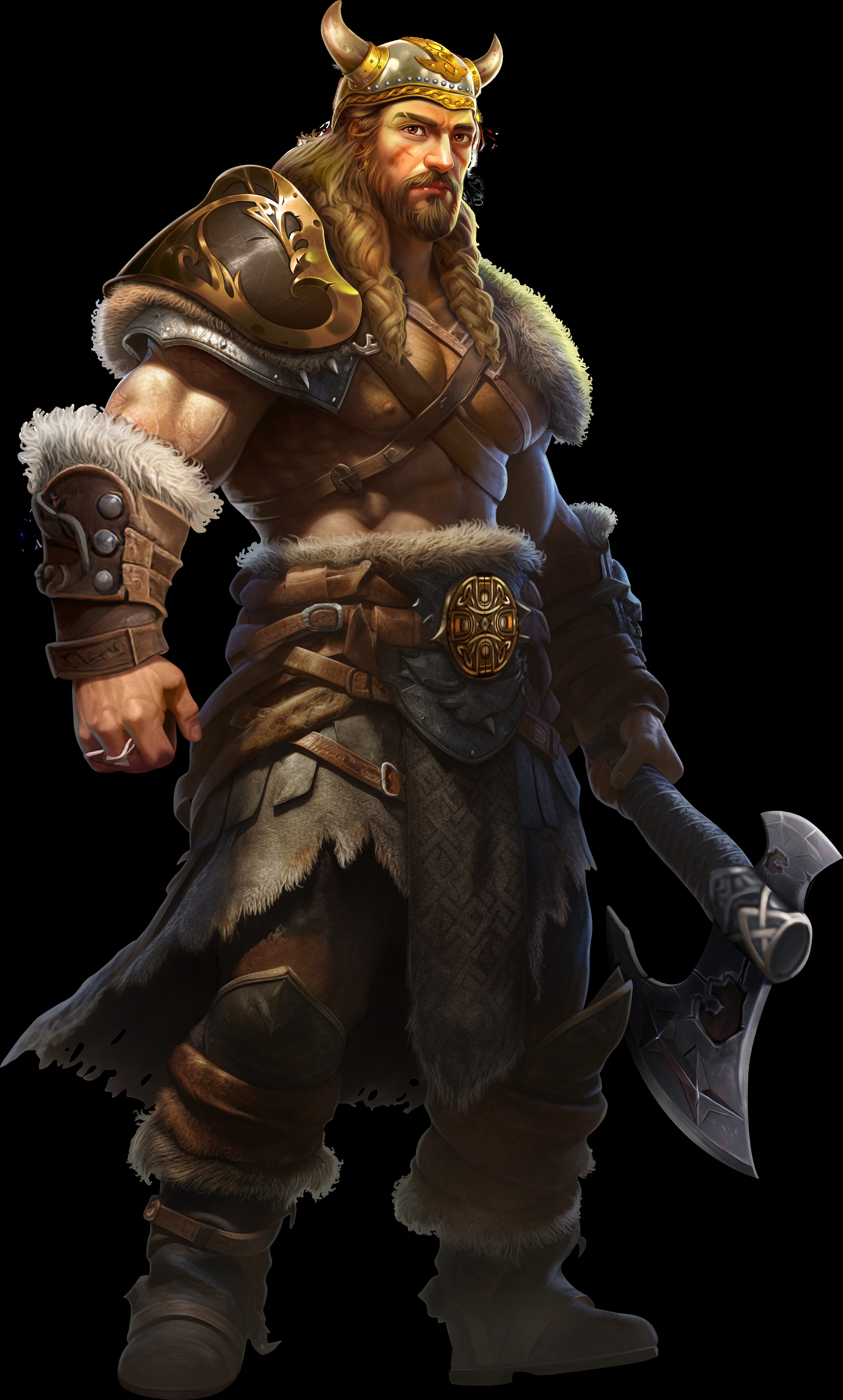 The Blacksmith - main character of the Viking Forge slot game