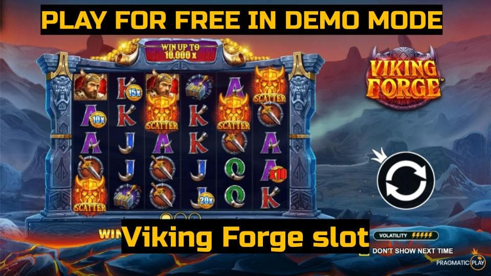 Viking Forge slot game by Pragmatic Play. Play for free in demo mode.