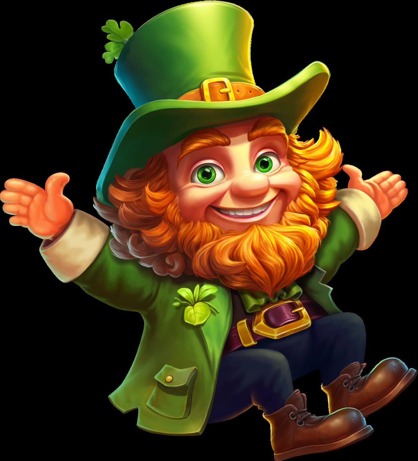 The Leprechaun, main character of the Wheel O’Gold slot game