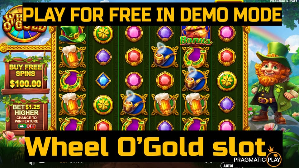 Wheel O’Gold slot game by Pragmatic Play. Play for free in demo mode.