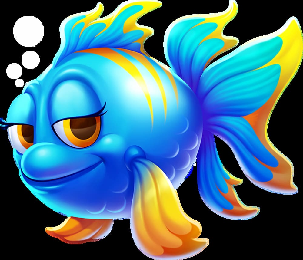 One of the fishes in the Wild Depths slot game