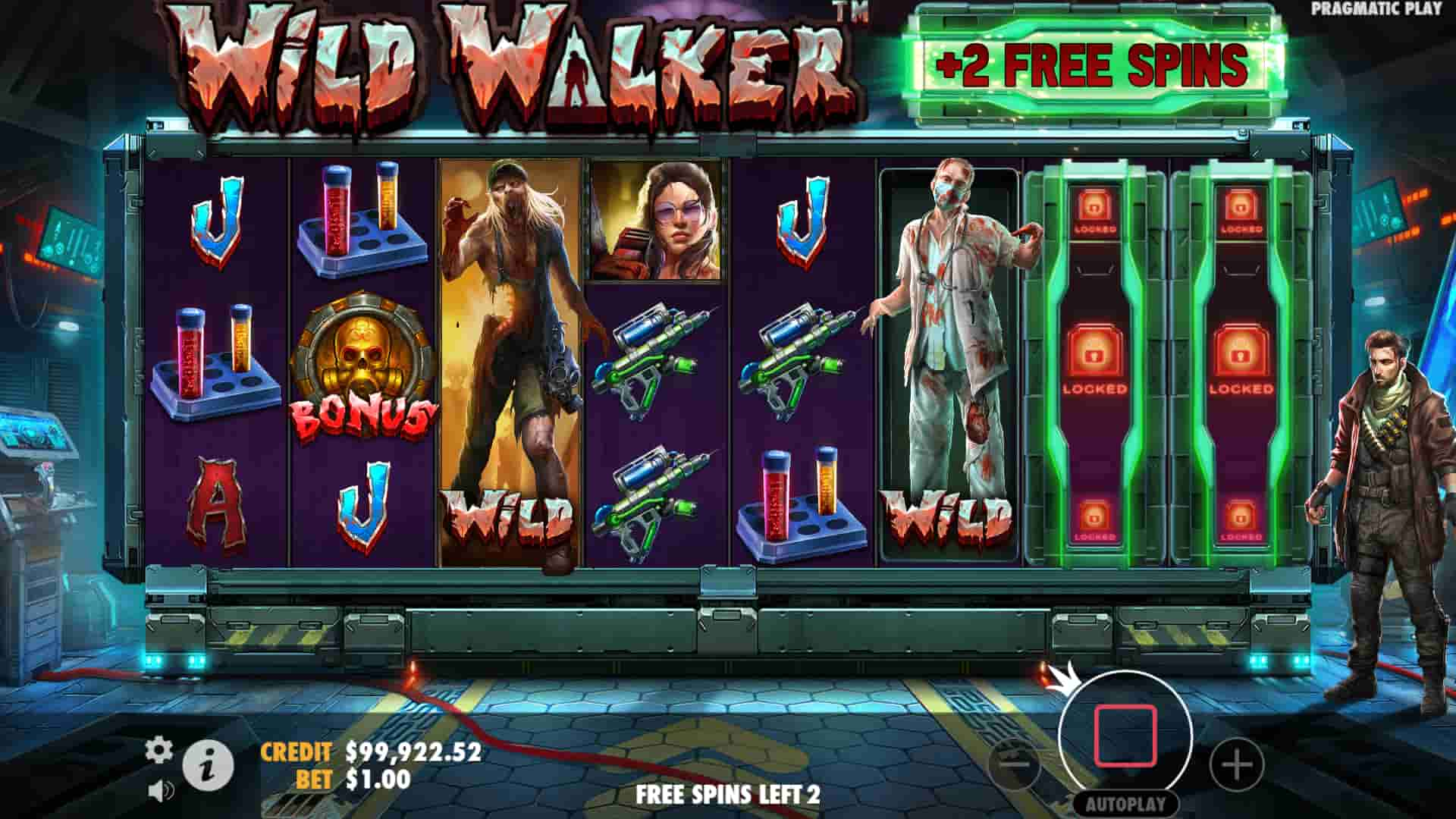 Collecting 3 Bonus Symbols during the Bonus Game unlocks another Wild Walker - Wild Walker slot game