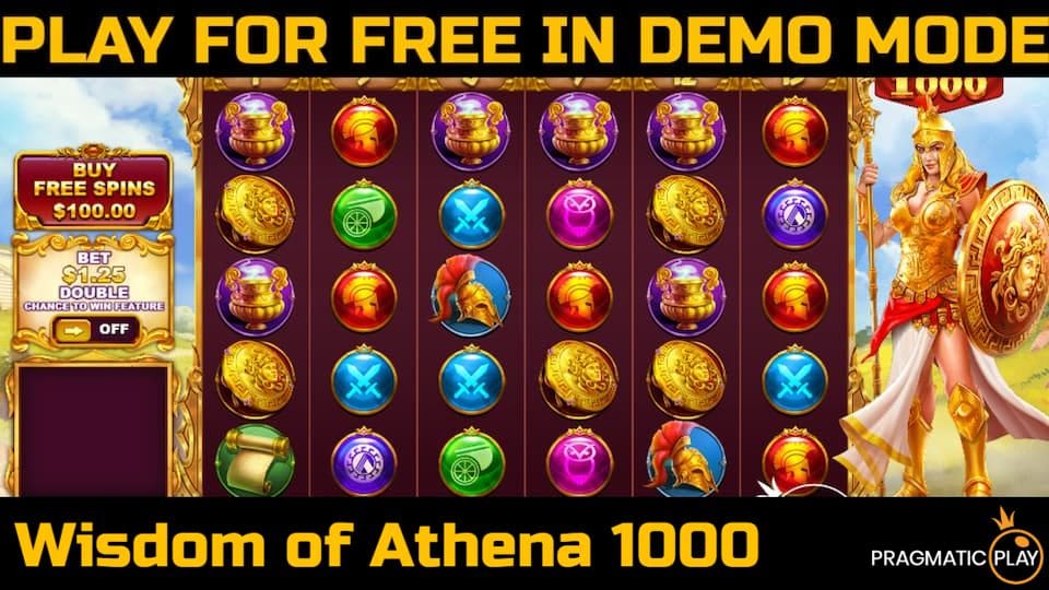 Wisdom of Athena 1000 slot game by Pragmatic Play. Play for free in demo mode.