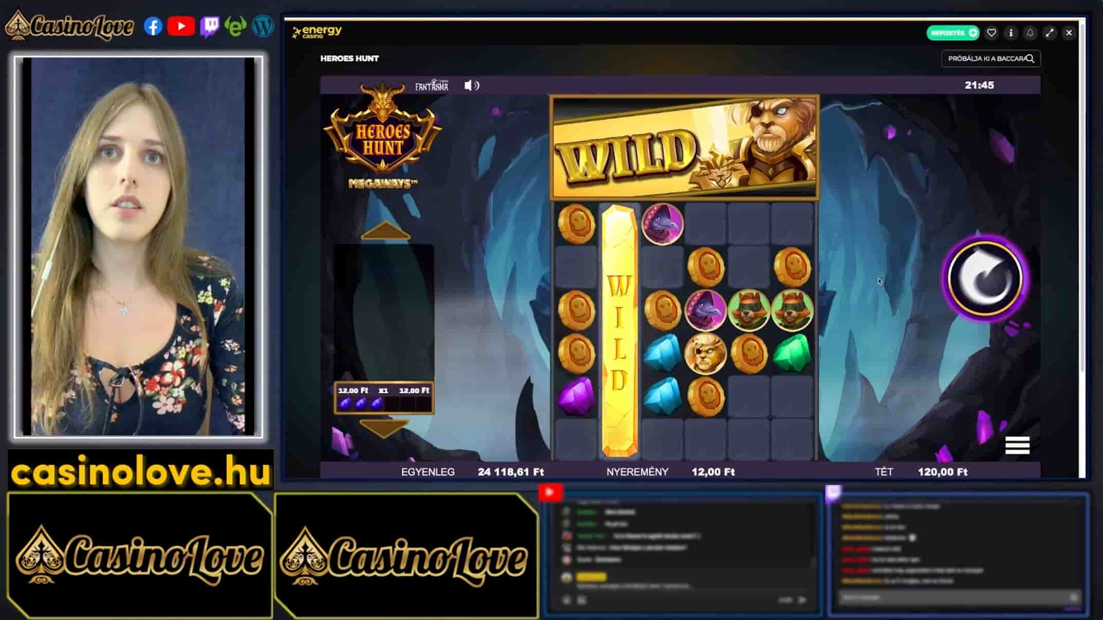 Heroes Hunt - grande vitória no slot do Energy Casino