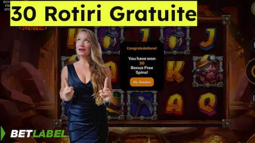 Betlabel Casino 30 rotiri gratuite fără depozit bonus cod