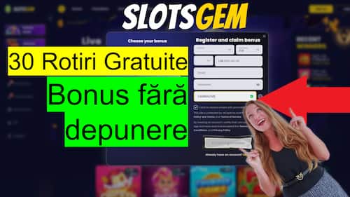 Slotsgem Casino 30 free spins no deposit bonus with promo code