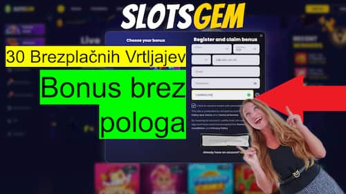 Slotsgem Casino 30 free spins no deposit bonus with promo code