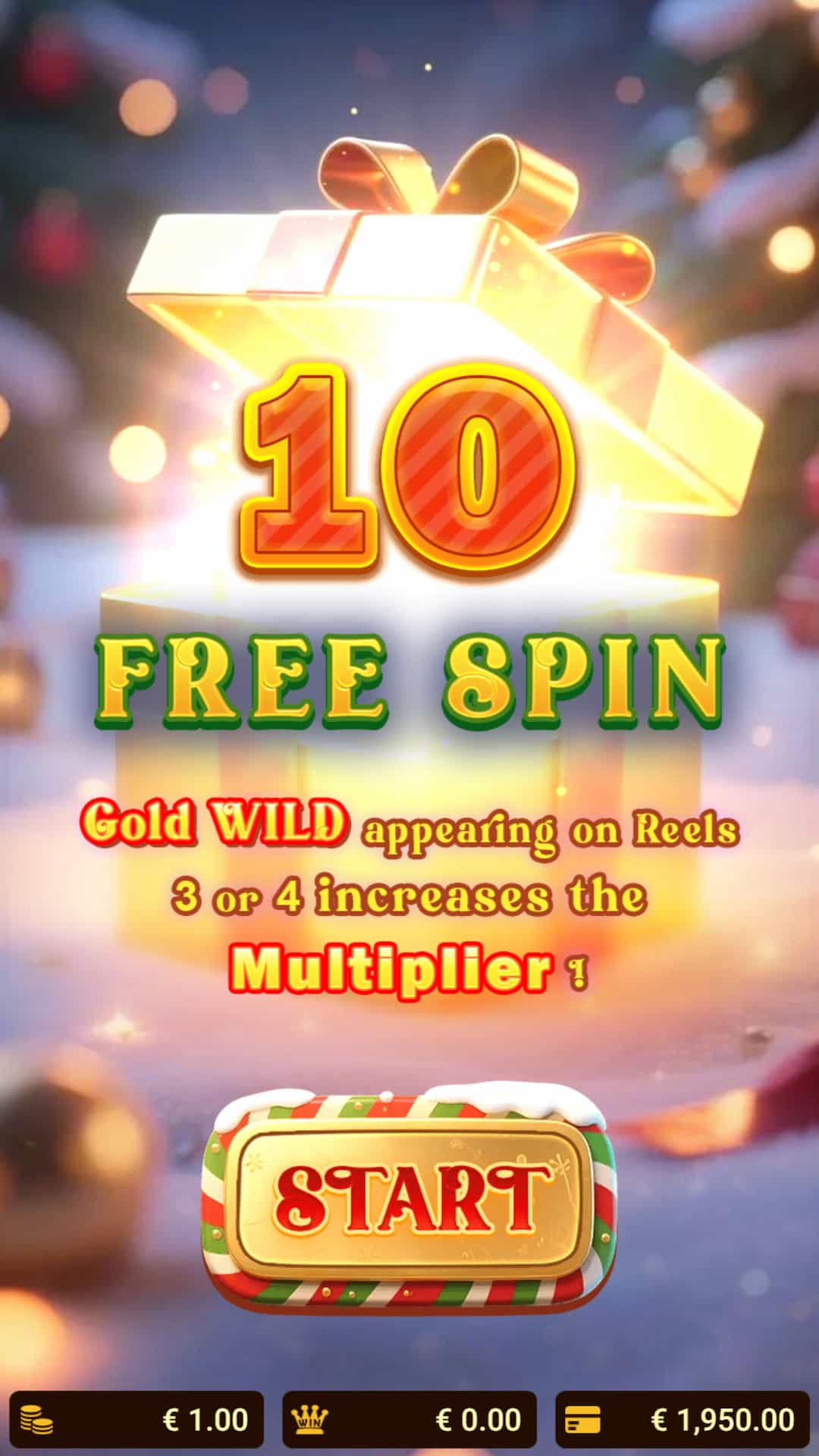 Bonus Game Win Screen - Christmas Tree of Wonders slot game