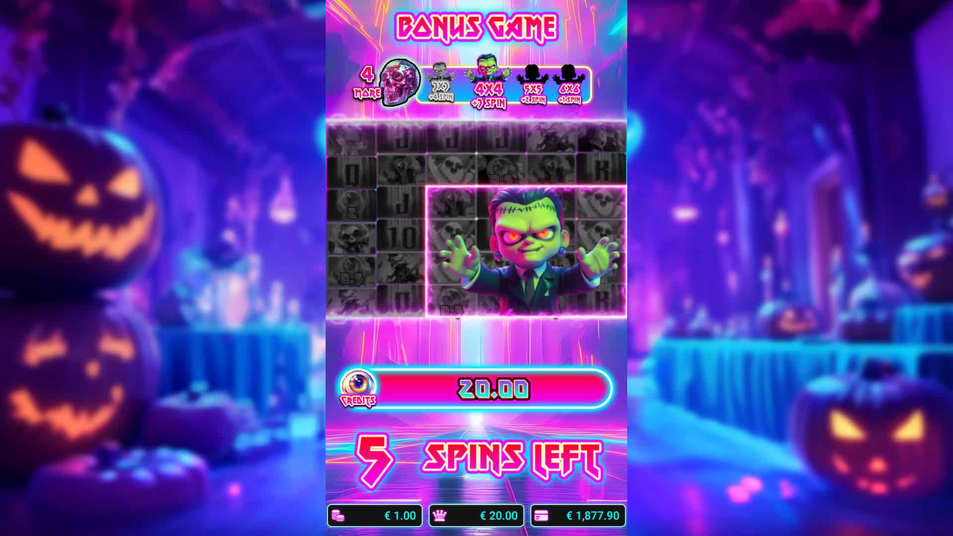 Collecting Crystal Skulls Expands Your Chance To Win! - Hallo-Win Party slot game