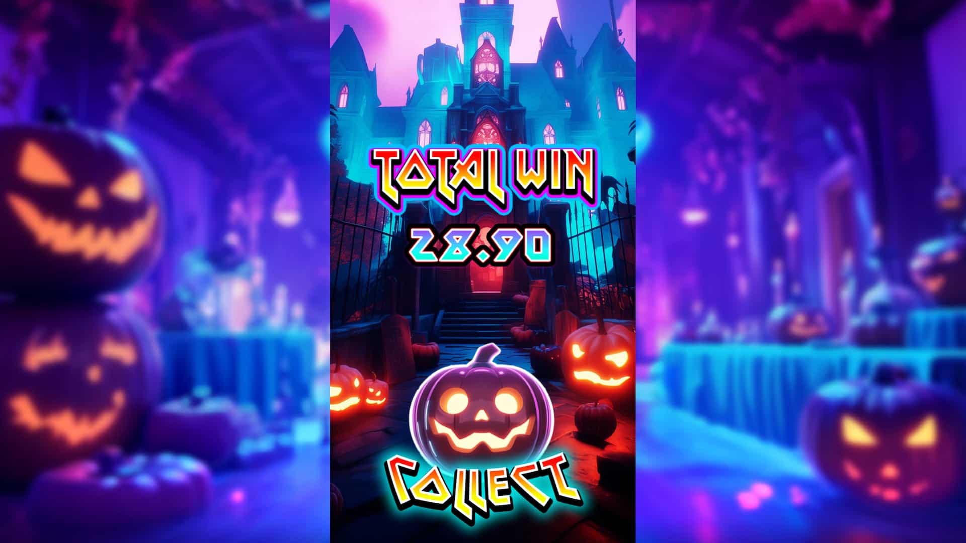 Free Spins Win Screen - Hallo-Win Party slot game