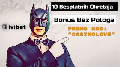 Ivibet Casino 10 besplatnih vrtnji bonus bez depozita