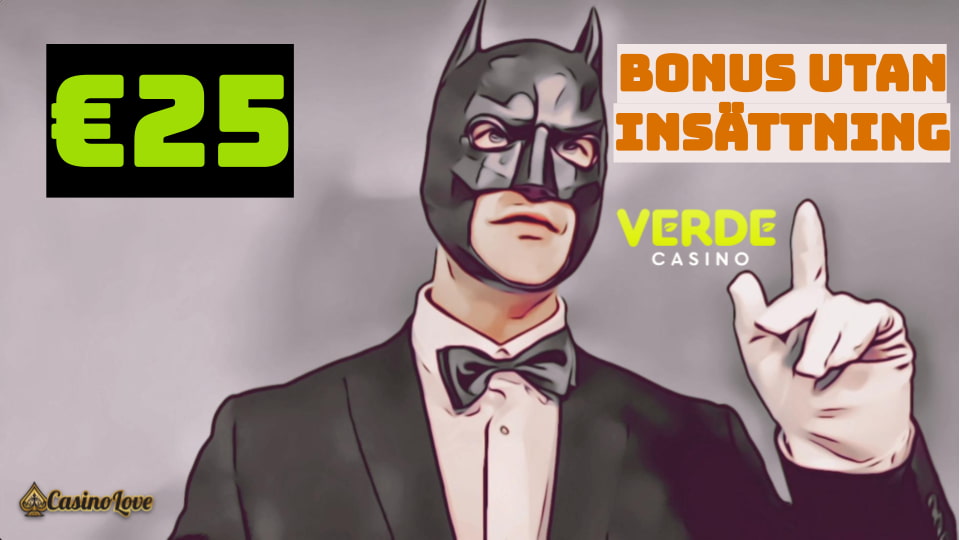 Bonus på €25 utan insättning på Verde Casino