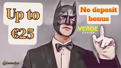 Verde Casino €25 no deposit bonus